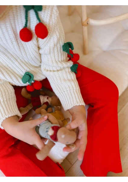 Kiraz Işleme Detaylı Triko 2 Li Takım fırsatları