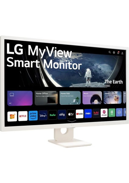 Webos Akıllı Tv Wi-Fi Apple-Android Bağlantı IPS 1920X1080 Fulhd 32 Inç 80 Ekran Smart Monitör Tv+ Logitech Kablosuz Klavye + Hareketli Duvar Montaj Aparatı