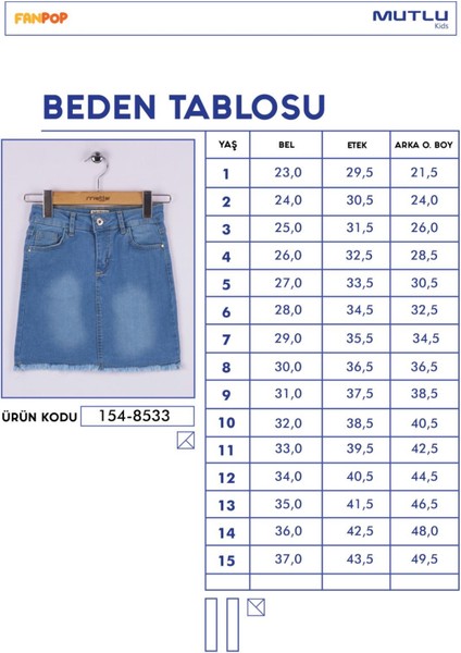 Mutlu Kız Kot Etek modelleri