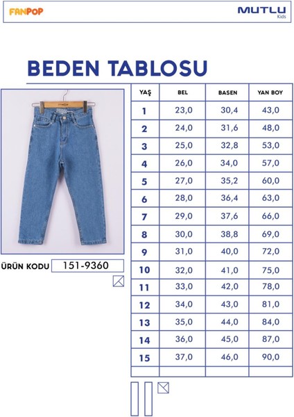 Kız Çocuk Mom Jeans