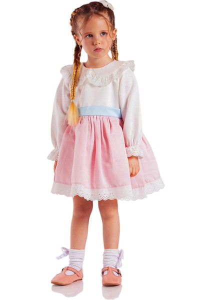 Bebe Yaka Uzun Kollu Kız Bebek Elbisesi fırsatları