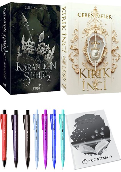 Kırık İnci ve Karanlığın Şehri 2 Şule Avlamaz 2'li Set + Hediyeli