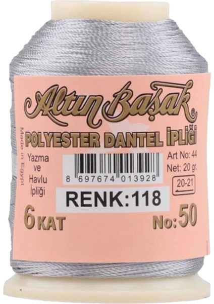 Altınbaşak Oya ve Dantel Ipi 20 gr - Turk - No: 118 - MRK6989-5069