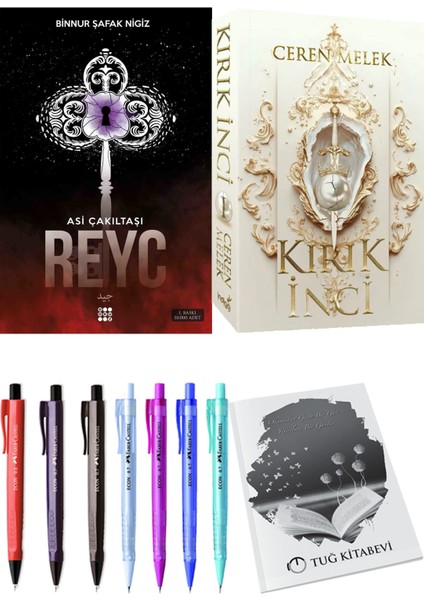 Kırık İnci ve Dokuz Yayınları Asi Çakıltaşı 2 Reyc Binnur Şafak Nigiz 2'li Set + Hediyeli
