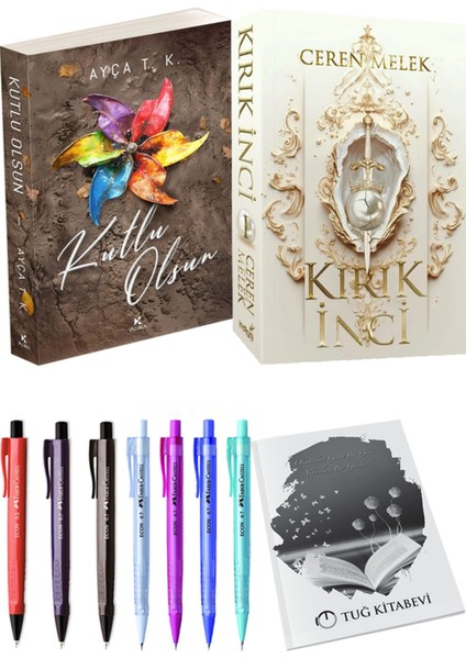 Kırık İnci ve Kutlu Olsun Ayça T. K. 2'li Set + Hediyeli