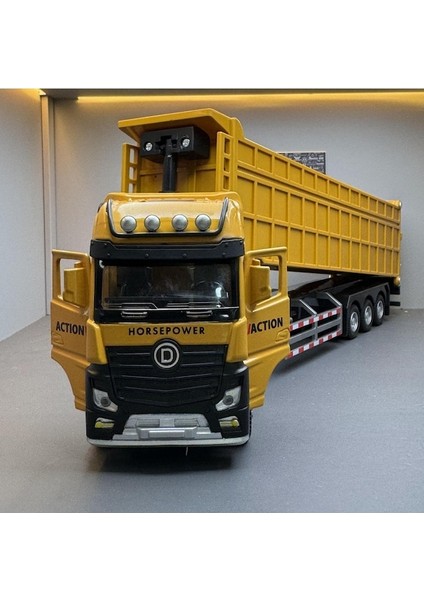 Alaşım Araba Modeli 1:50 Dökümü Genişletilmiş Iş Makinesi Kamyon Tır (Yurt Dışından)