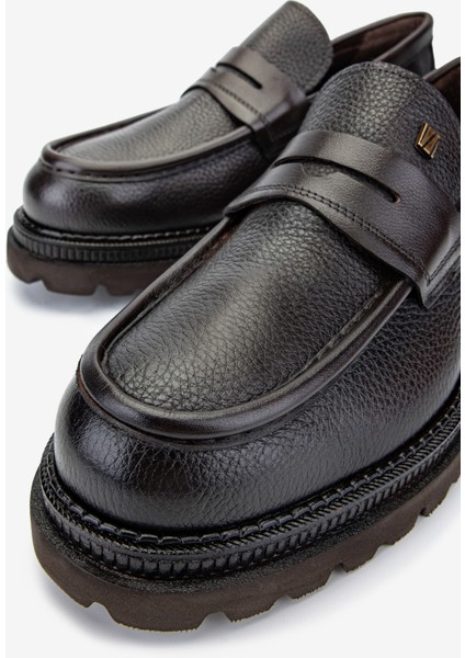 Erkek Deri Kahverengi Loafer Ayakkabı 771 504 Erk Ayk SK24-25 Kahve Fltr modelleri
