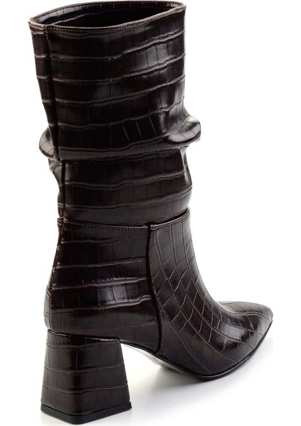 Kahve Kroko Kadın Bot & Bootie K02992152011 fırsatları