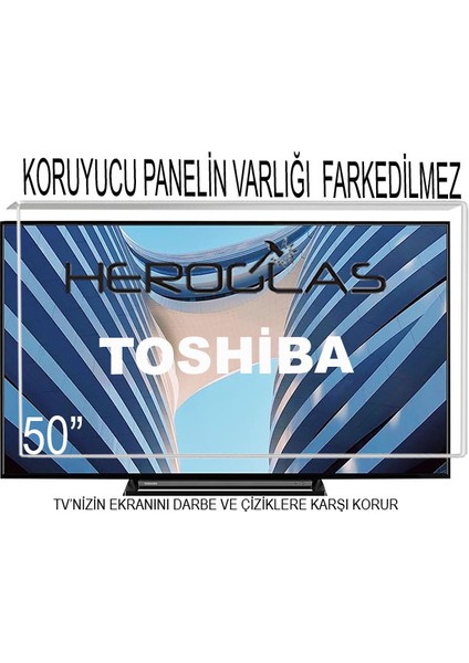 Toshıba 50UA3D63DT 50"ınç 127 Ekran Tv Ekran Koruyucu