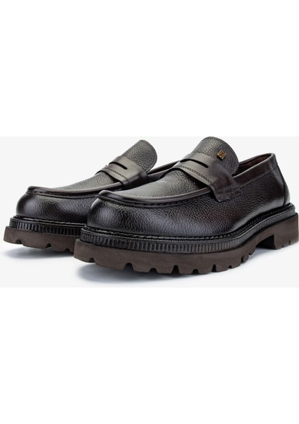 Erkek Deri Kahverengi Loafer Ayakkabı 771 504 Erk Ayk SK24-25 Kahve Fltr fırsatları