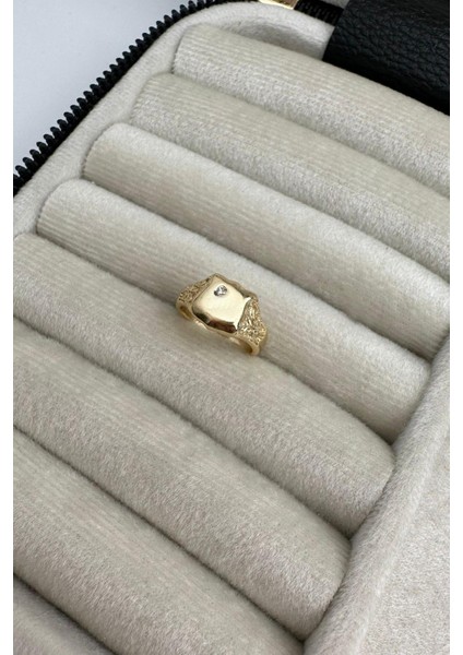 Gold Plaka Yüzük