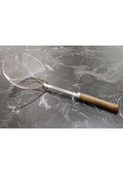 Paslanmaz Çelik Yağ Kevgiri Ahşap Saplı Kızartma ve Haşlama Çıkarma Aparatı modelleri