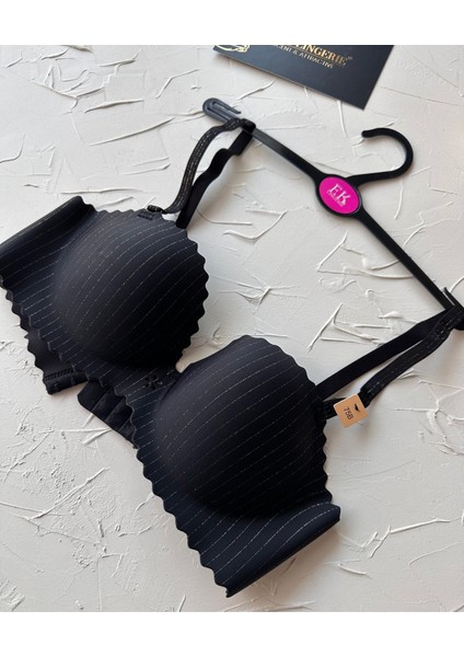 Jennie Ithal Lazer Kesim Dikişsiz Parlak Ipli El Kaplı Push-Up Sütyen -FK1204 fiyatları