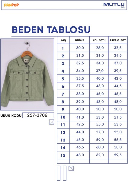 Kız Çocuk Denim Ceket
