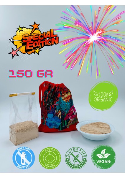 2025 Yılbaşı Özel Seri Organik Glutensiz Çiğ Karabuğday Unundan Vegan Doğal Fermente TARHANA(150 Gr)