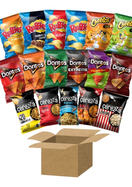 Dev Cips Paketi (Ruffles, Doritos, Cheetos, Çerezza)