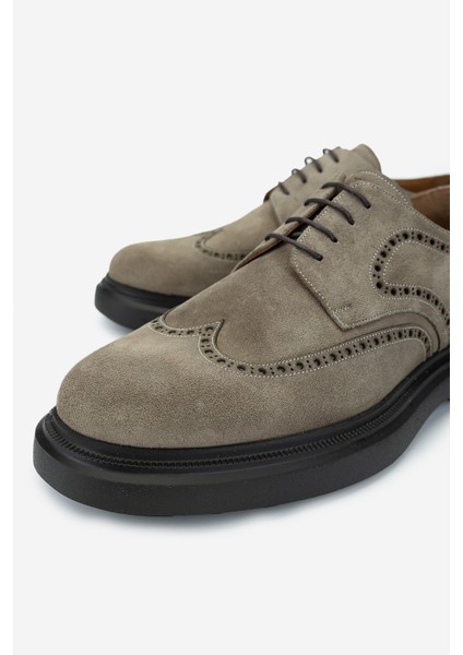 Erkek Hakiki Deri Bej Süet Casual Ayakkabı 183 30462 Erk Ayk SK24-25 Bej Suet fırsatları