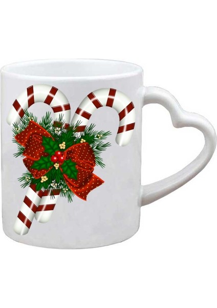 Kişiye Özel Yılbaşı Merry Christmas Yeni Yıl Kalp Kupa Bardak