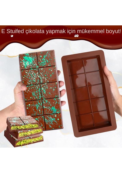 Silikon Dubai Çikolatası Kalıbı 200ML - Yüksek Kalite, 220 Dereceye Kadar Fırında Güvenli fırsatları
