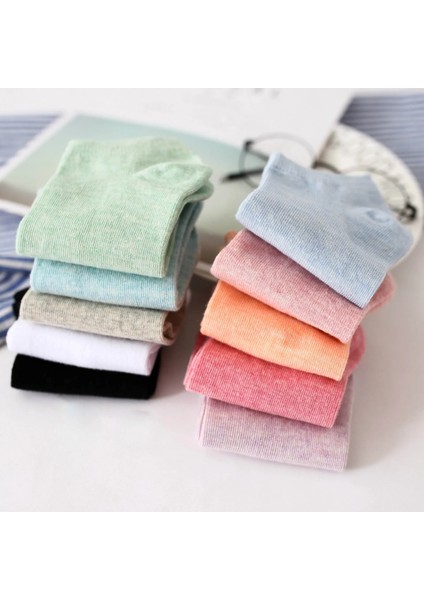 8'li Karışık Renkli Pamuklu Kısa Kadın Patik Çorap fiyatları