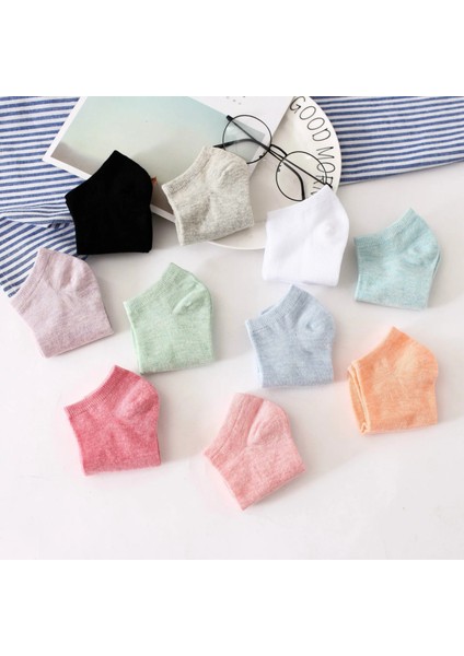 8'li Karışık Renkli Pamuklu Kısa Kadın Patik Çorap modelleri