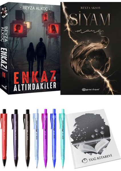 Siyam 4 Mare ve Enkaz Altındakiler 2 Beyza Alkoç 2'li Set + Hediyeli