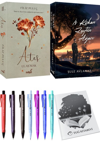 İs Kokan Zeytin Ağacı 2 ve Ateş Ulaşmak 2 Filiz Puluç 2'li Set + Hediyeli