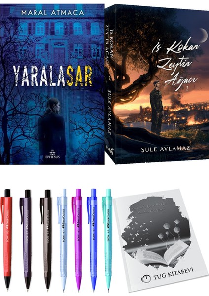 İs Kokan Zeytin Ağacı 2 ve Ephesus Yayınları Yaralasar 1 Maral Atmaca 2'li Set + Hediyeli