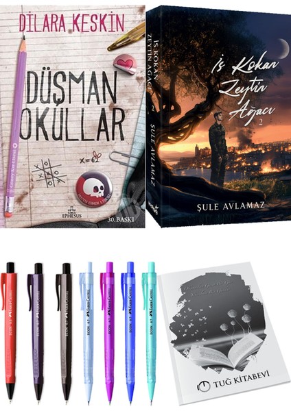 İs Kokan Zeytin Ağacı 2 ve Ephesus Yayınları Düşman Okullar 1 Dilara Keskin 2'li Set + Hediyeli