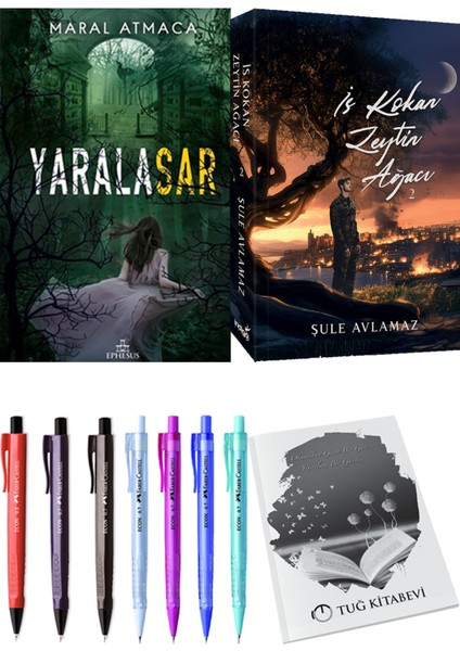 İs Kokan Zeytin Ağacı 2 ve Ephesus Yayınları Yaralasar 2 Maral Atmaca 2'li Set + Hediyeli