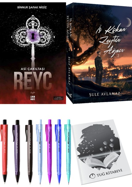 İs Kokan Zeytin Ağacı 2 ve Dokuz Yayınları Asi Çakıltaşı 2 Reyc Binnur Şafak Nigiz 2'li Set + Hediyeli