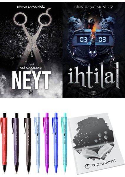 İhtilal 2 Zede ve Dokuz Yayınları Asi Çakıltaşı 3 Neyt Binnur Şafak Nigiz 2'li Set + Hediyeli
