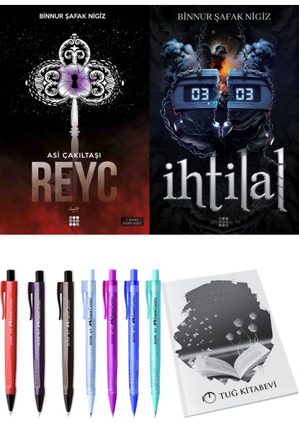 İhtilal 2 Zede ve Dokuz Yayınları Asi Çakıltaşı 2 Reyc Binnur Şafak Nigiz 2'li Set + Hediyeli