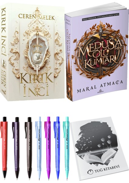 Medusanın Ölü Kumları 3 ve Kırık İnci Ceren Melek 2'li Set + Hediyeli