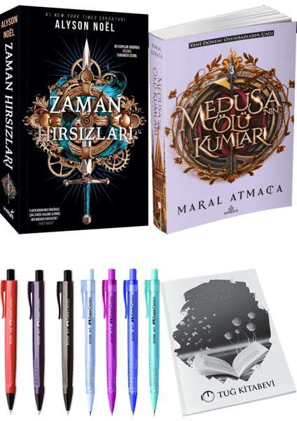 Medusanın Ölü Kumları 3 ve Zaman Hırsızları Alyson Noel 2'li Set + Hediyeli