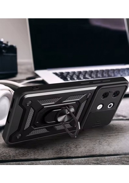 Infinix Zero 30 5g Uyumlu Kılıf Pars Lens Sürgülü Yüzüklü Standlı Korumalı Kılıf modelleri