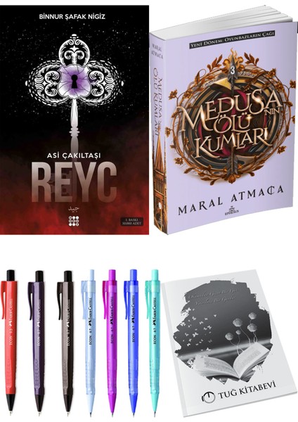 Medusanın Ölü Kumları 3 ve Dokuz Yayınları Asi Çakıltaşı 2 Reyc Binnur Şafak Nigiz 2'li Set + Hediyeli