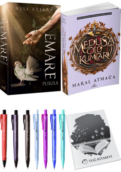 Medusanın Ölü Kumları 3 ve Emare Pusula Aslı Arslan 2'li Set + Hediyeli