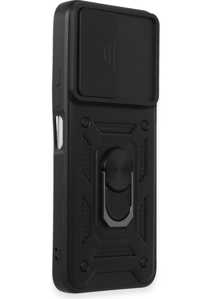 Xiaomi Redmi 12 Uyumlu Kılıf Pars Lens Sürgülü Yüzüklü Standlı Korumalı Kılıf modelleri