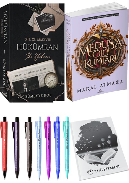 Medusanın Ölü Kumları 3 ve Hükümran 1 İki Yabancı Sümeyye Koç 2'li Set + Hediyeli