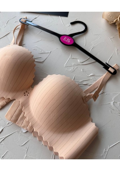 Jennie Ithal Lazer Kesim Dikişsiz Parlak Ipli El Kaplı Push-Up Sütyen -FK1204 fiyatları
