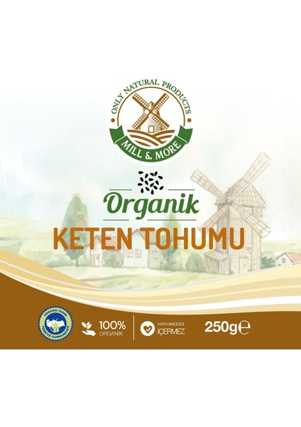 Organik Keten Tohumu 250 gr