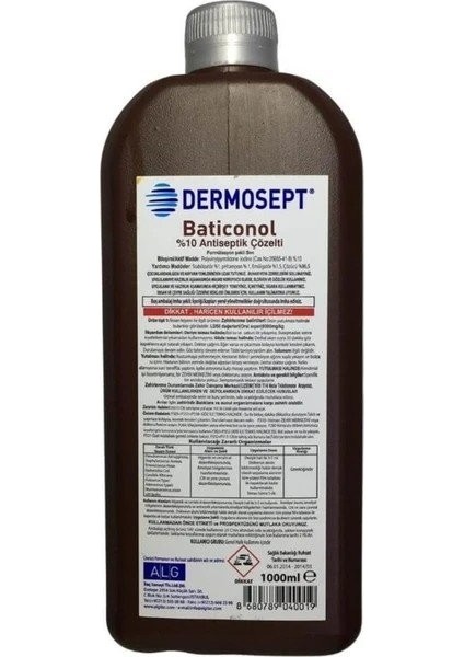 Povidon Baticonol %10 1000ml Dermosept