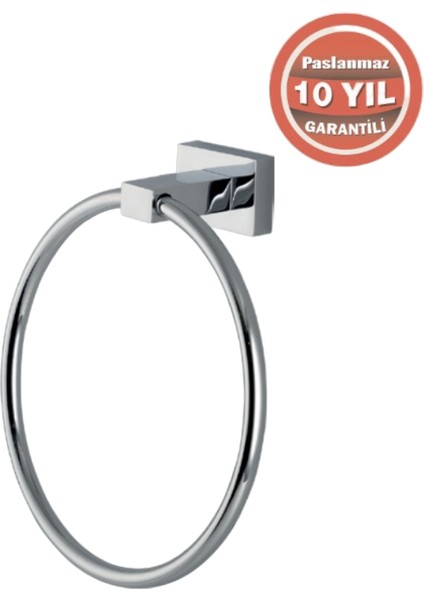 Paslanmaz Pirinç Kenzo Yuvarlak Havluluk