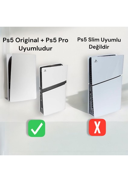 Ps5 Pro Için Duvar Standı ve Masa Altı Montaj Standı Yerden Tasarruf Rahat Hava Akışı