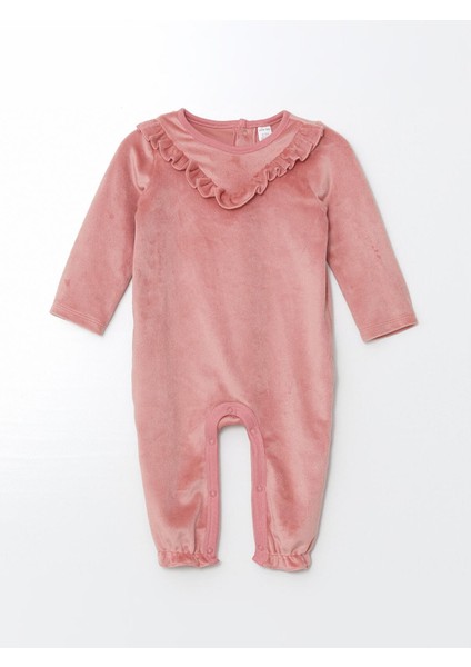 Lcw Baby Bisiklet Yaka Uzun Kollu Kız Bebek Tulum