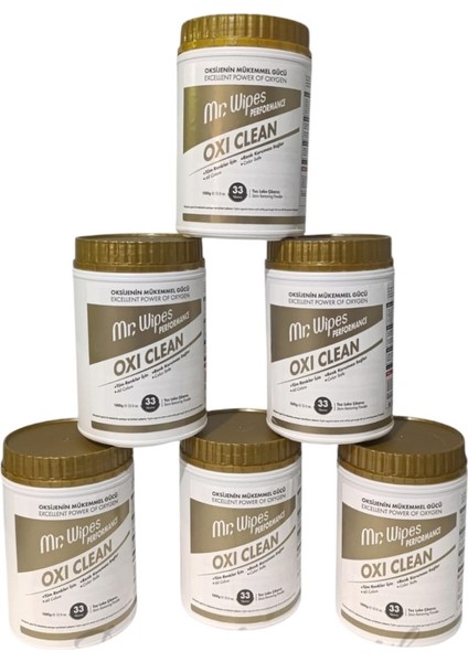 Mr. Wipes Performans Oxi Clean Leke Çıkarıcı 1000 gr ( 6ADET)