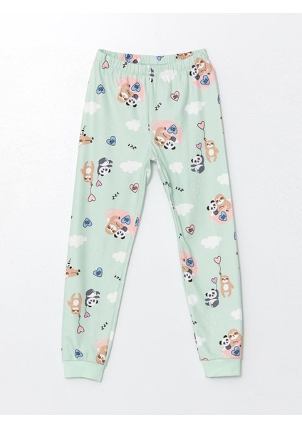 Lcw Kids Bisiklet Yaka Polar Kız Çocuk Pijama Takımı modelleri