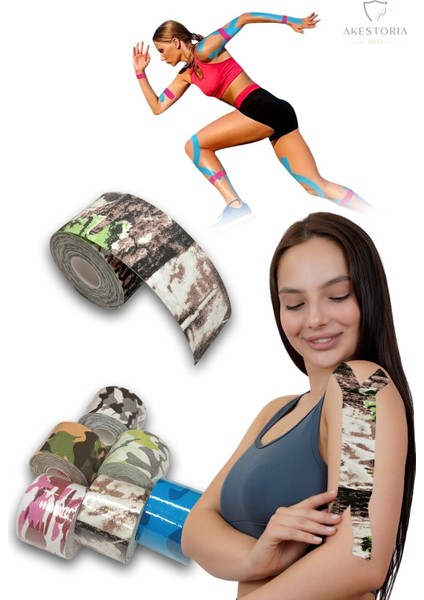 5 M x 5 cm Kinezyo Sporcu Bandı Bion Camo KT-009