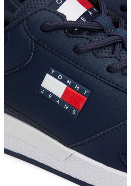 Erkek Tommy Jeans Flexı Runner Sneaker-Lacivert